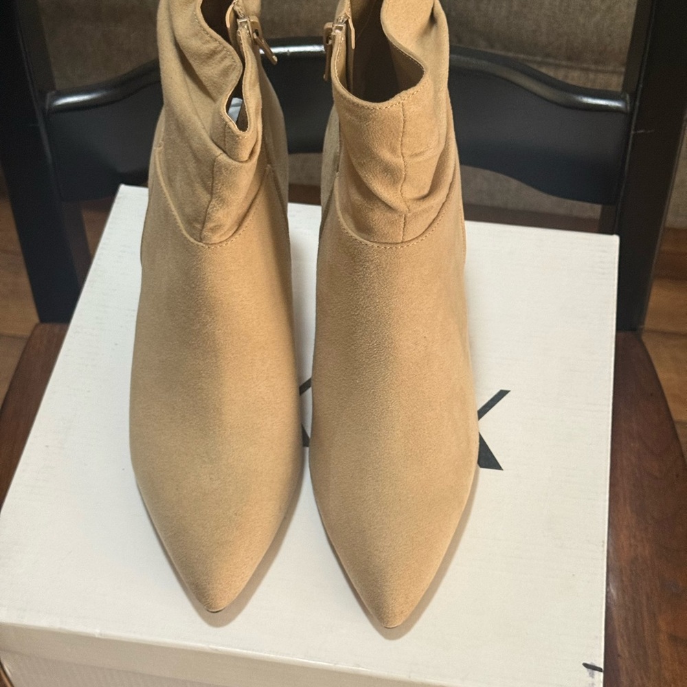 Elegant Tan Ankle Booties